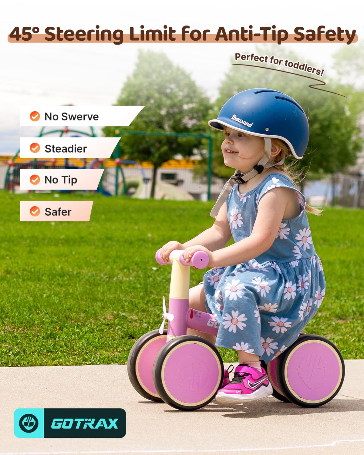 Baby Balance Bike 7" Silent Wheels B384