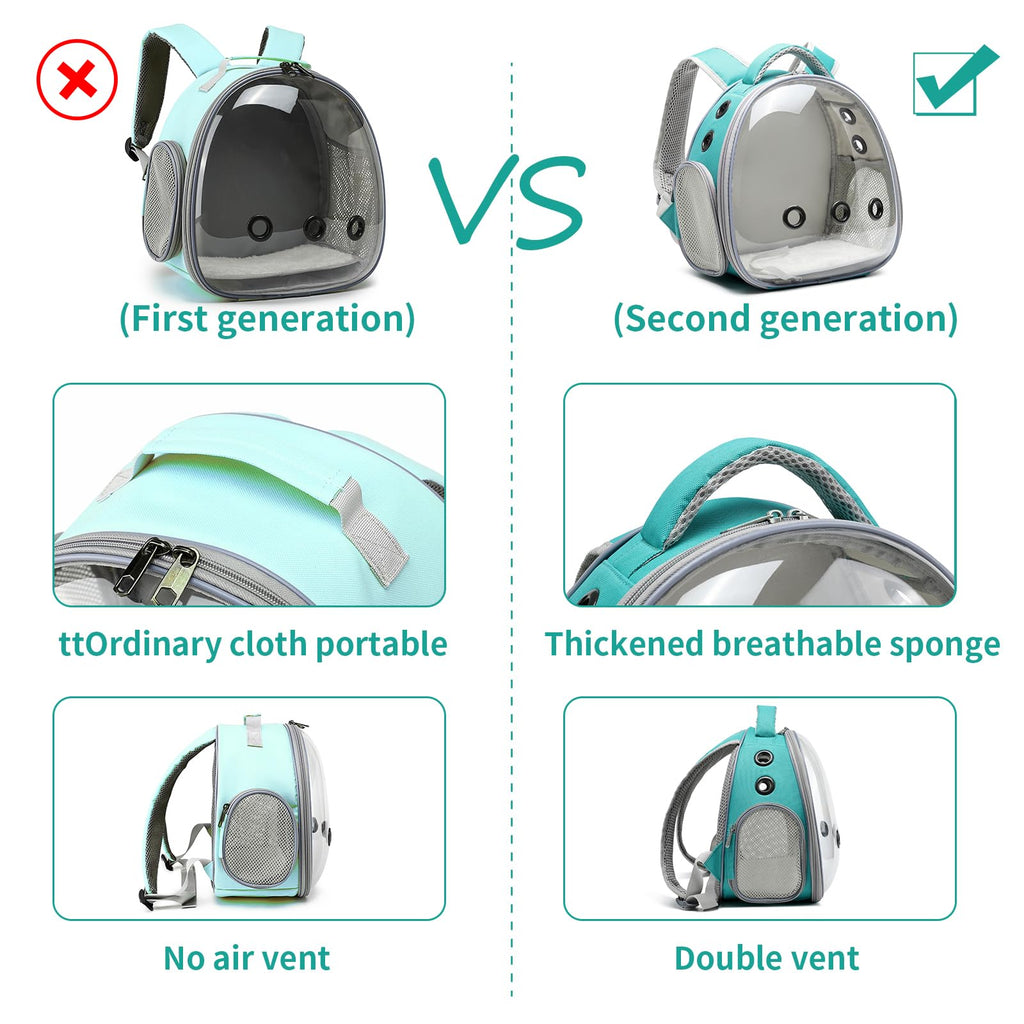 Portable Pet Backpack Carrier (Green) R213430