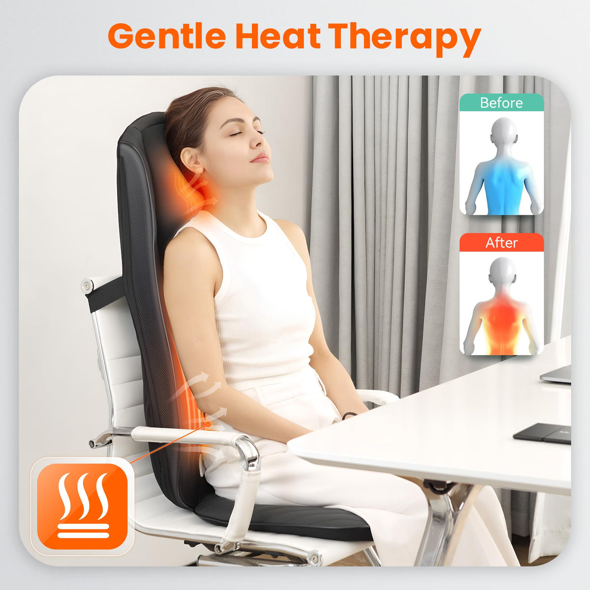 Shiatsu Neck Back Massager with Heat B40545