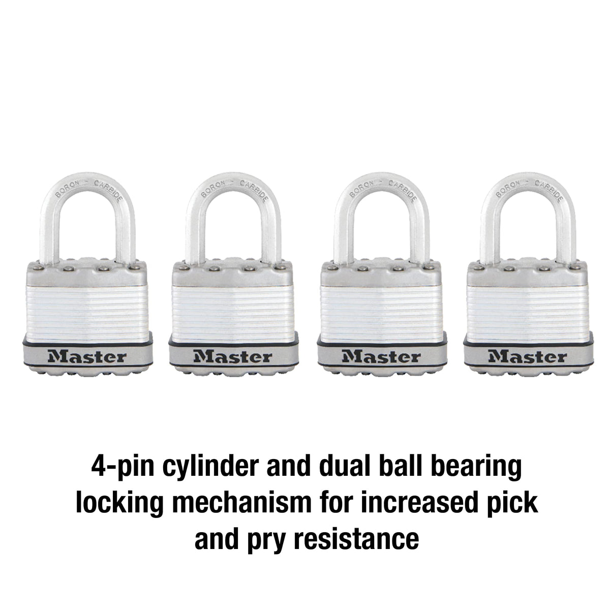 Heavy Duty Keyed-Alike Padlock 4 Pack E83420