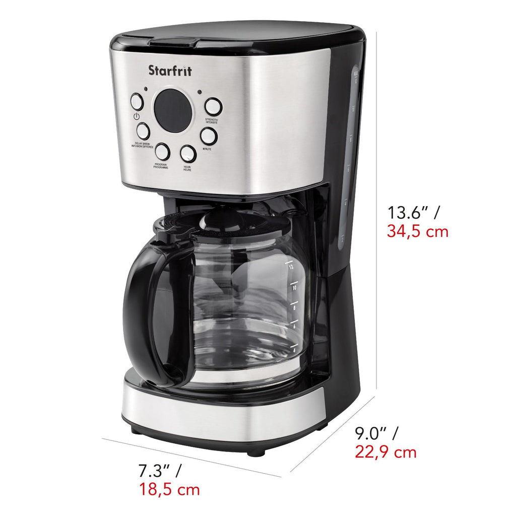 Programmable 12 Cup Stainless Steel Coffee Maker A256274