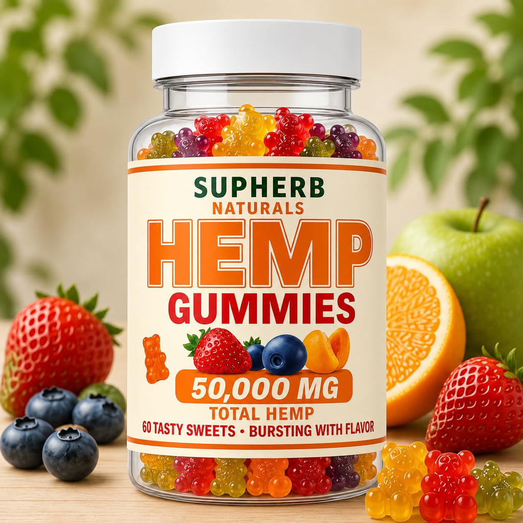 Sugar Free Vegan Hemp Gummies, 60 Count J402462