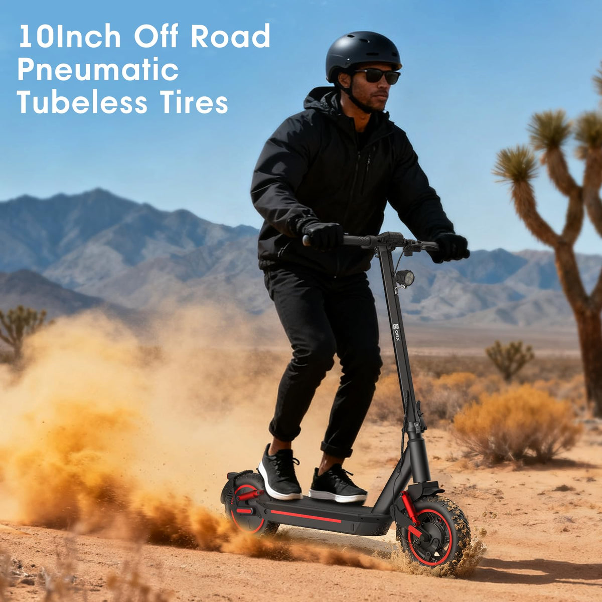 1200W Motor 10" Off-Road Pneumatic Tire Electric Scooter M6452