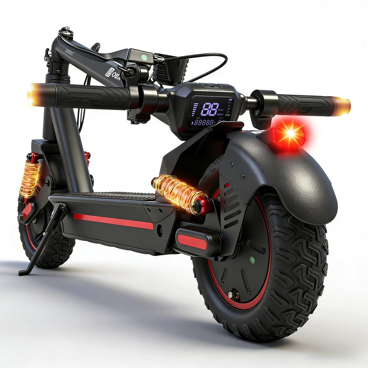 1200W Motor 10" Off-Road Pneumatic Tire Electric Scooter M6452