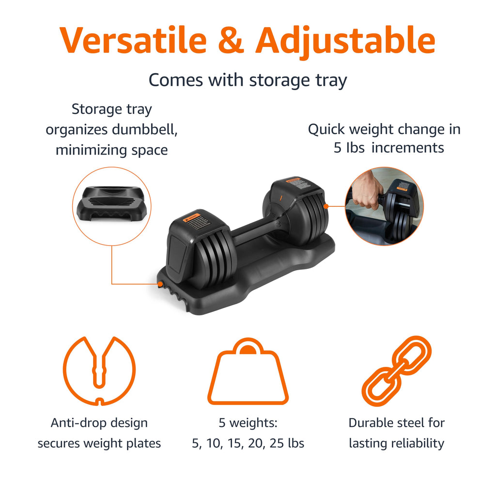 Adjustable Dumbbell, 25 lb W612