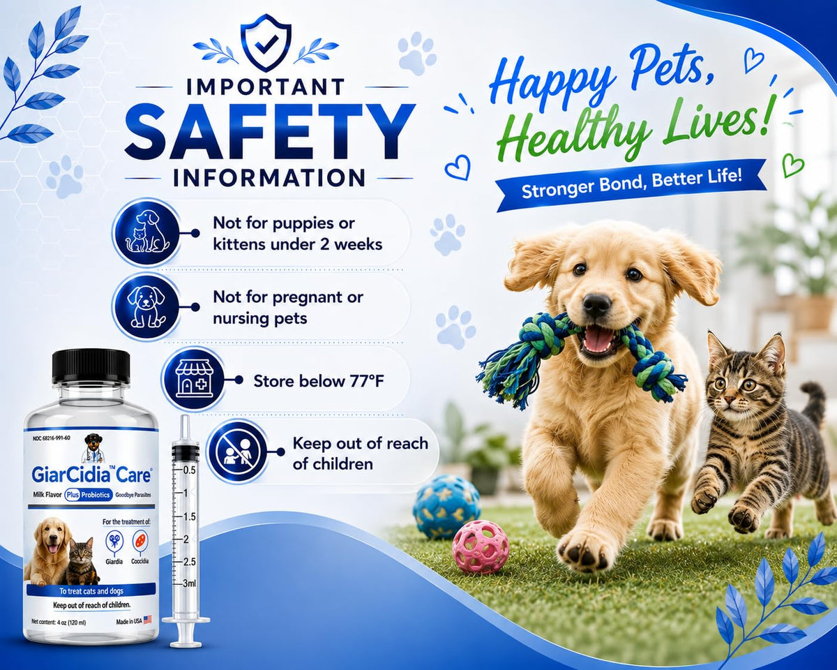 Milk Flavor Dewormer for Cats & Dogs 120ml with Dropper K2405