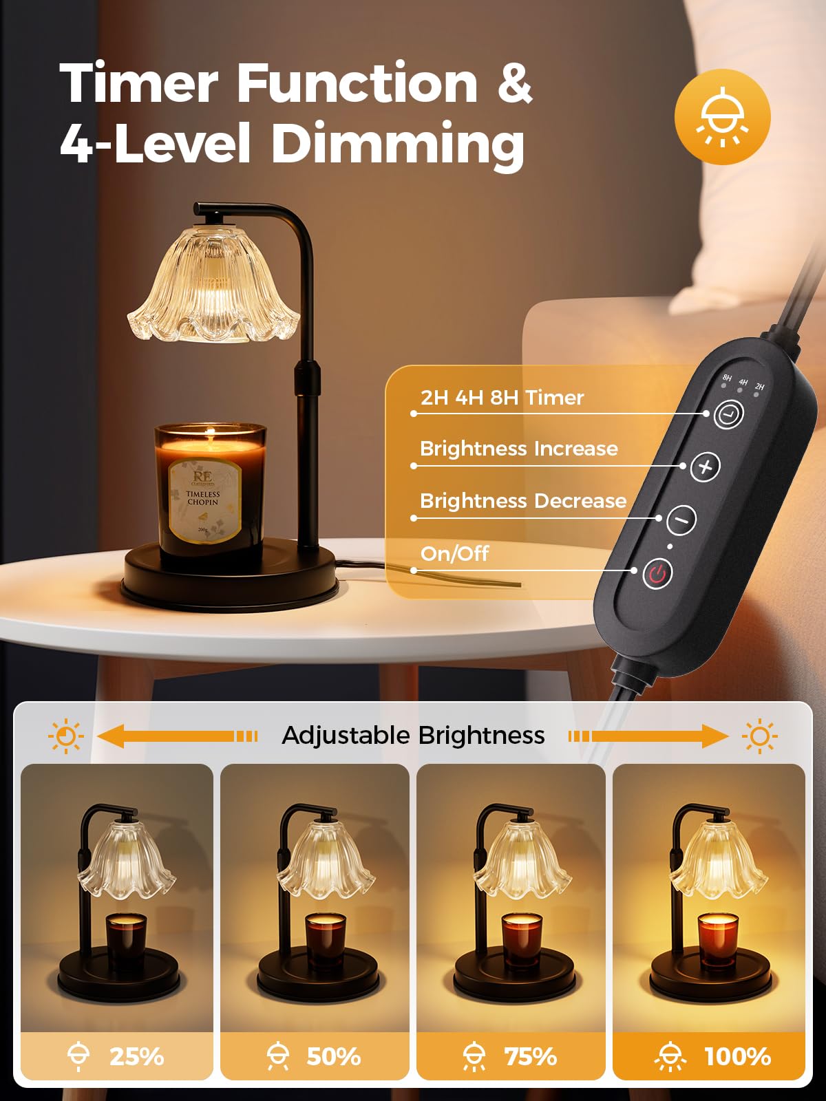 Candle Warmer Lamp with Timer Q5407