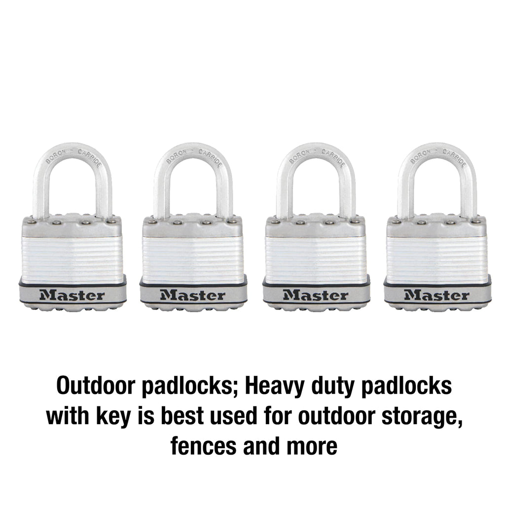 Heavy Duty Keyed-Alike Padlock 4 Pack E83420