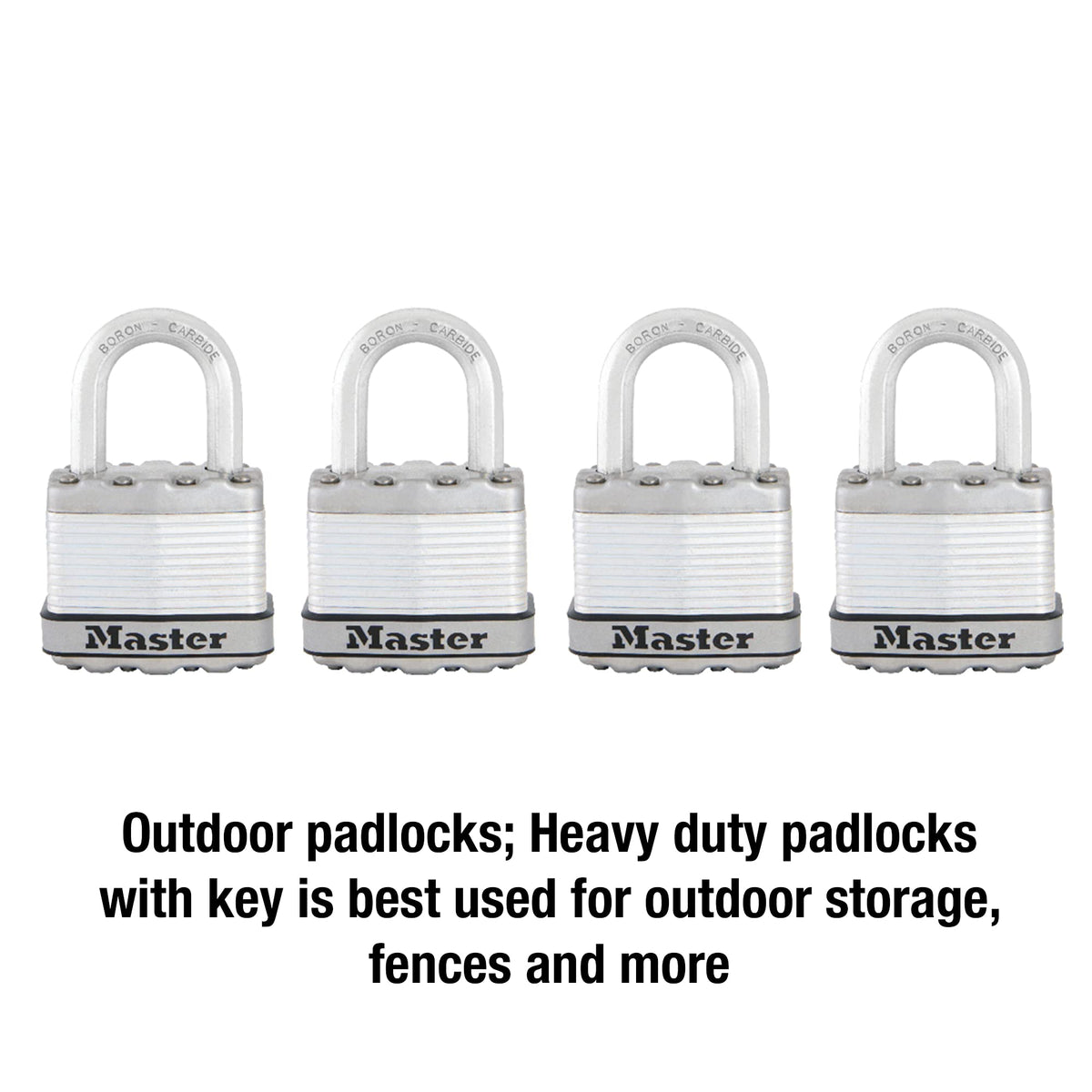 Heavy Duty Keyed-Alike Padlock 4 Pack E83420