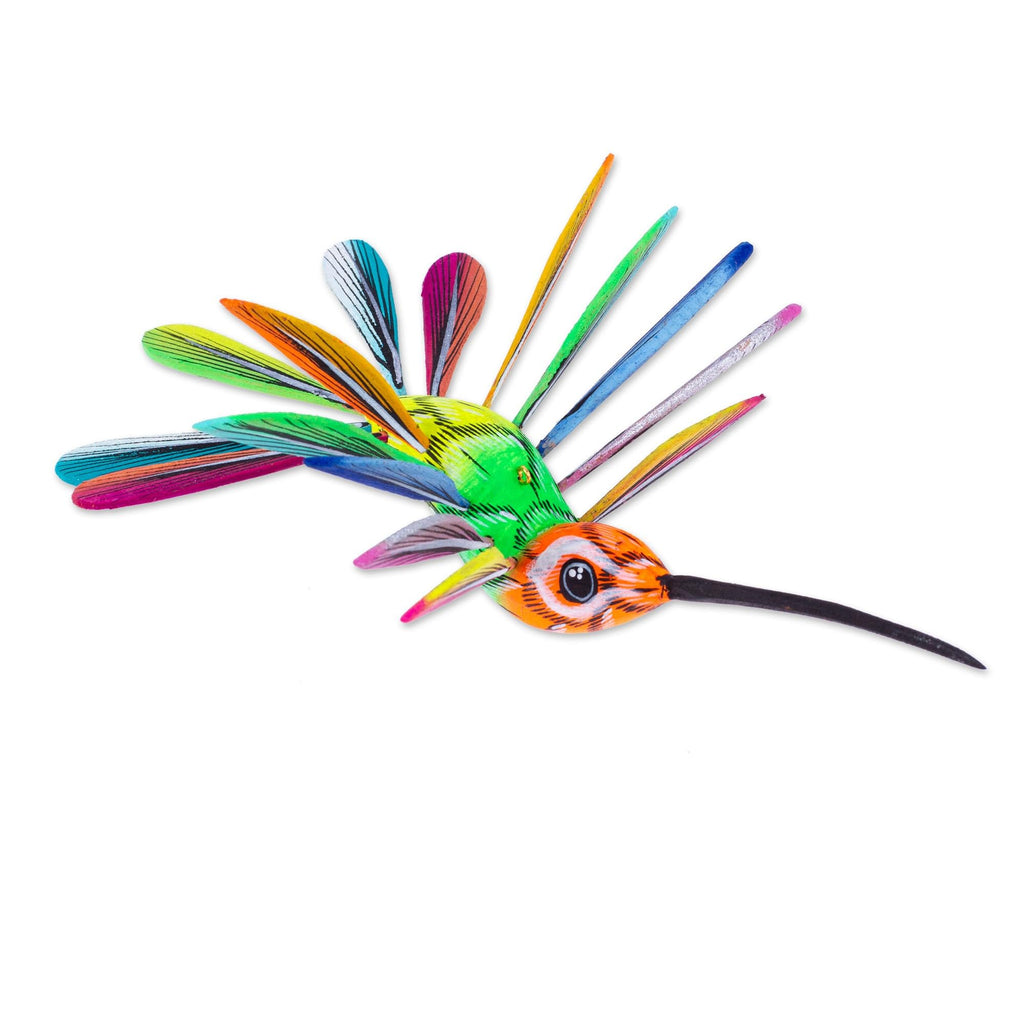 Hand Painted Wood Alebrije Bird Ornament M739516