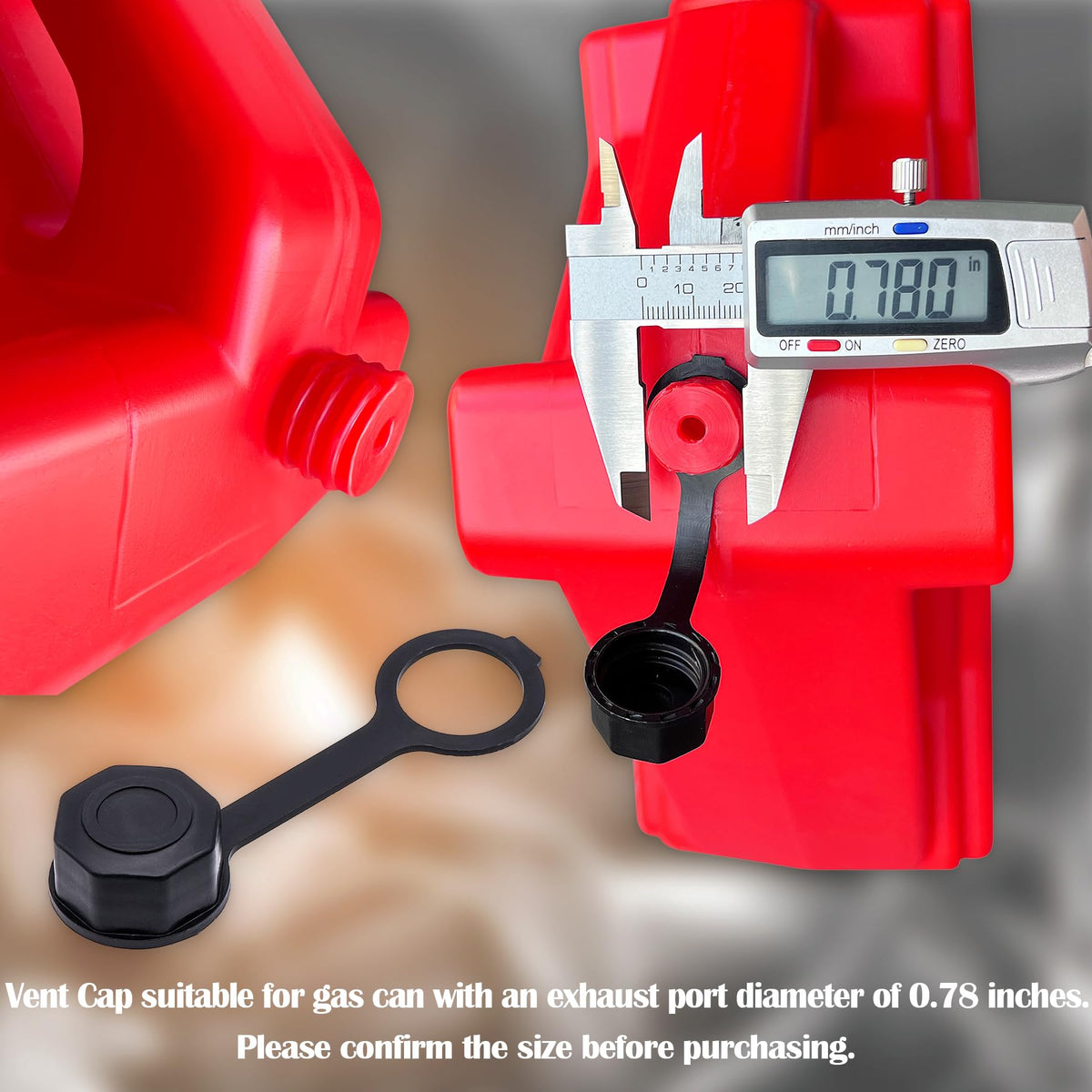 Black Gas Can Vent Caps C78399