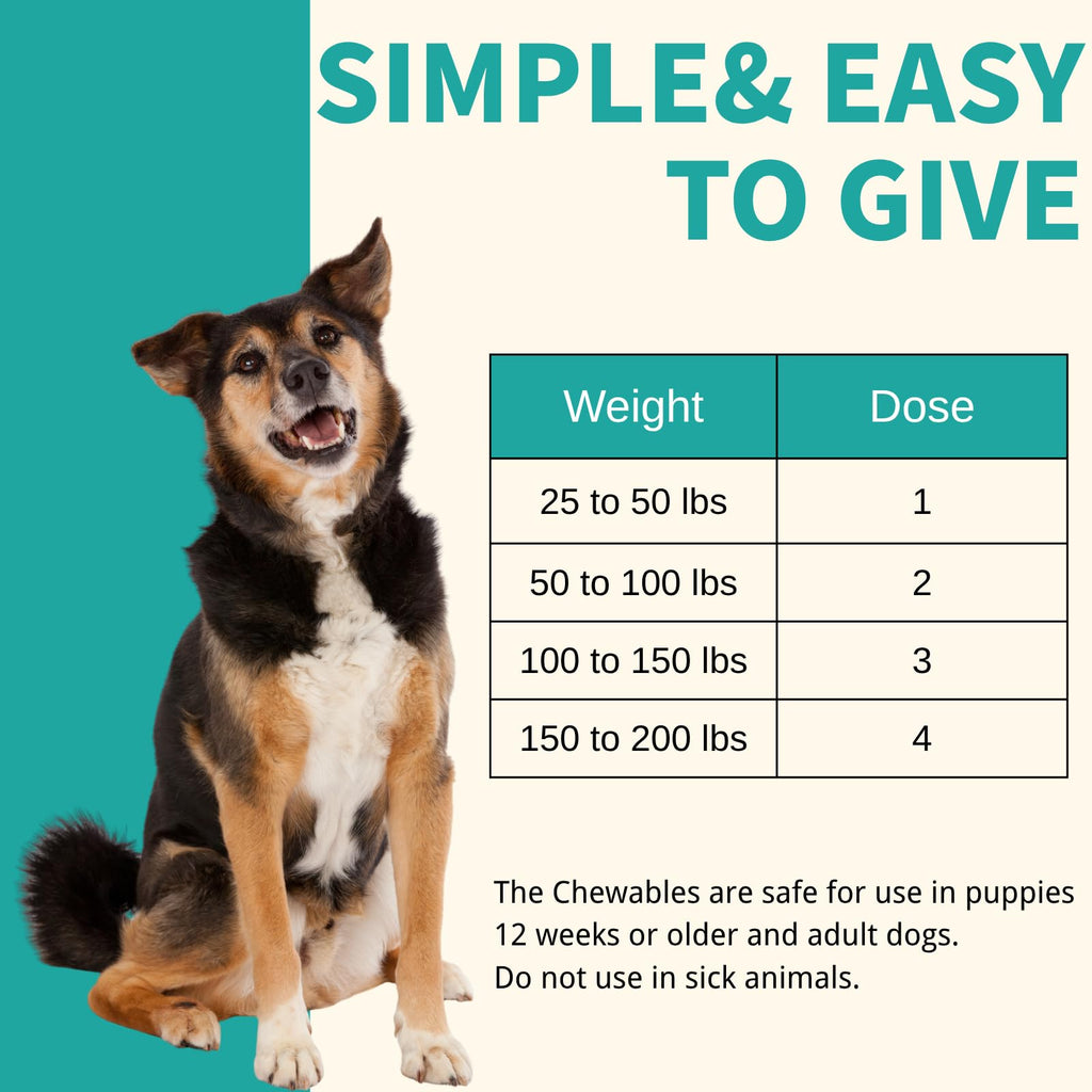 Pyrantel Pamoate and Praziquantel De-wormer Tablet for Medium & Large Dogs J914
