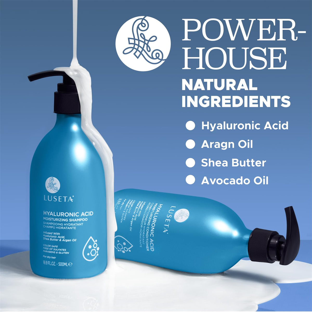 Hydrating Shampoo and Conditioner Set with Shea Butter & Avocado Oil P77715
