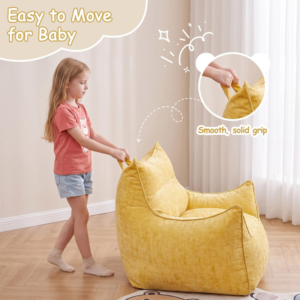 Fluffy Bean Bag Chair M2877