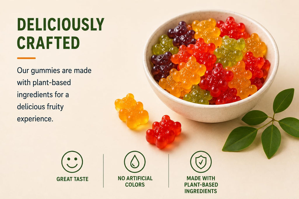 Sugar Free Vegan Hemp Gummies, 60 Count J402462