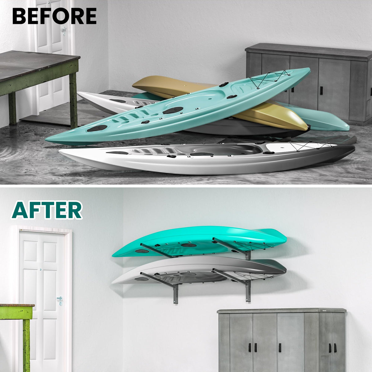Wall Mounted Kayak Storage Rack E171830