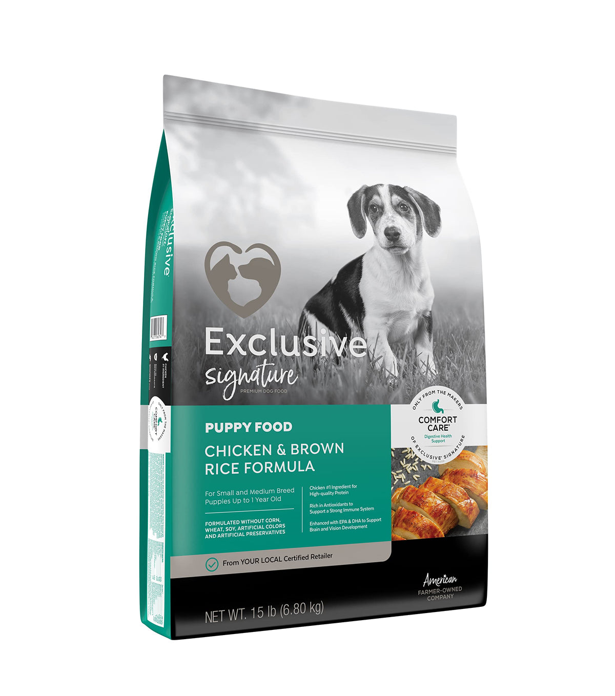 Puppy Chicken & Brown Rice Dog Food 15 lb Bag H41031