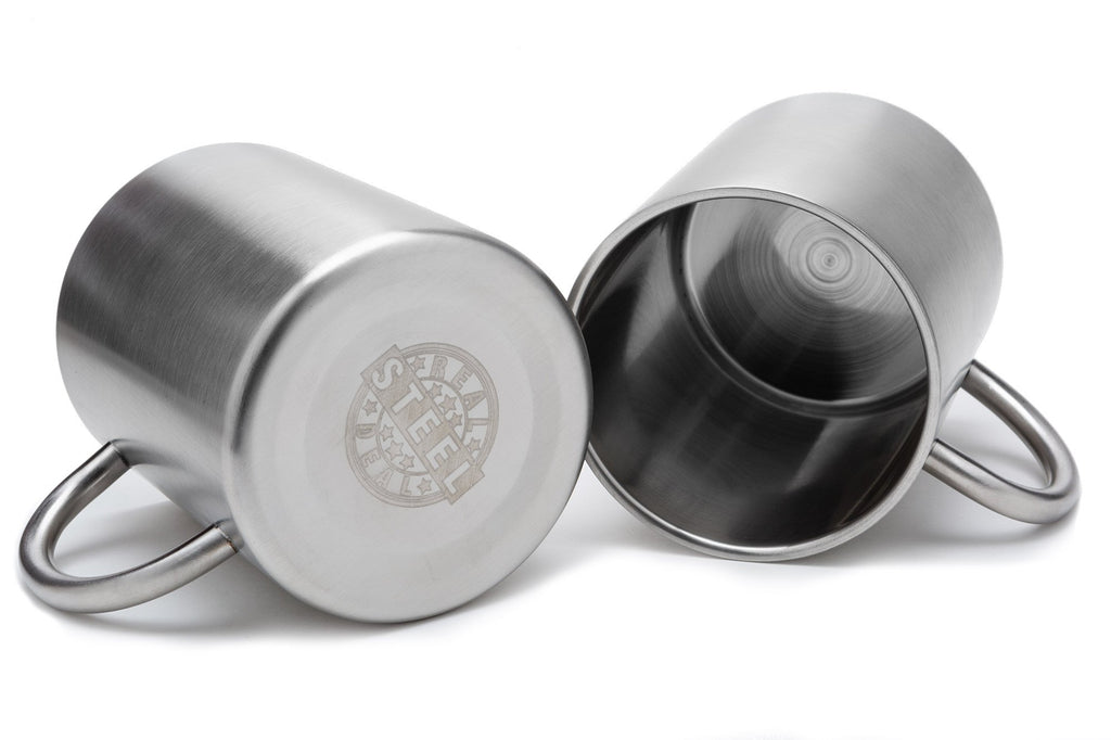 15 oz Double Wall Stainless Steel Insulated Mug Set of 2 H975