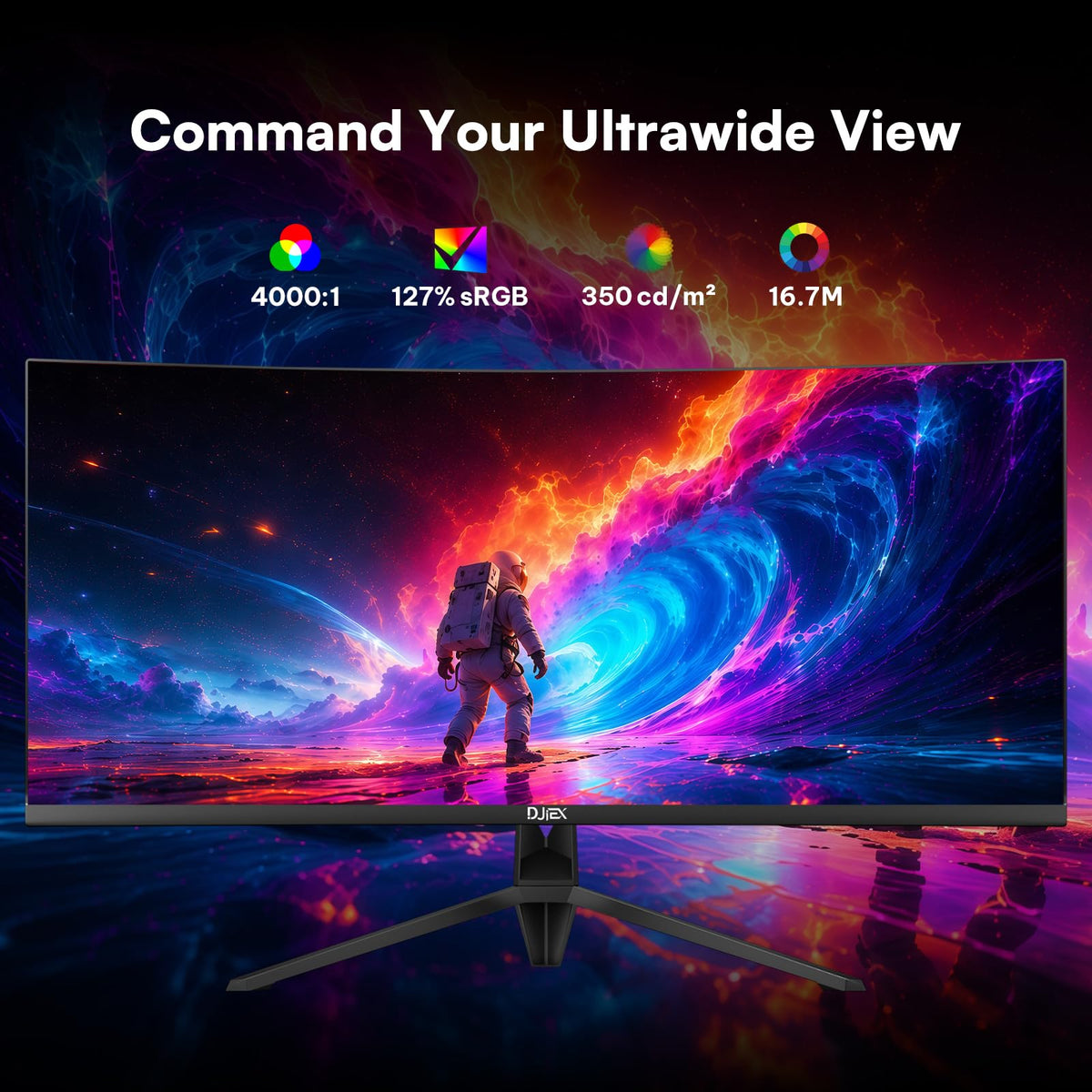 34 Inch Ultrawide Curved Gaming Monitor WQHD 165Hz 1500R V32575