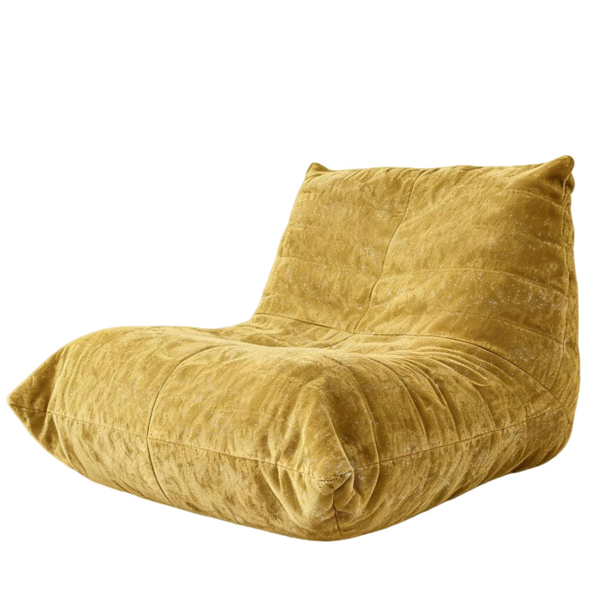Yellow Corduroy Memory Foam Bean Bag Chair B74183
