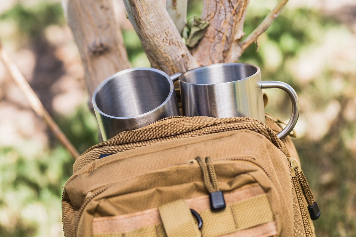 15 oz Double Wall Stainless Steel Insulated Mug Set of 2 H975
