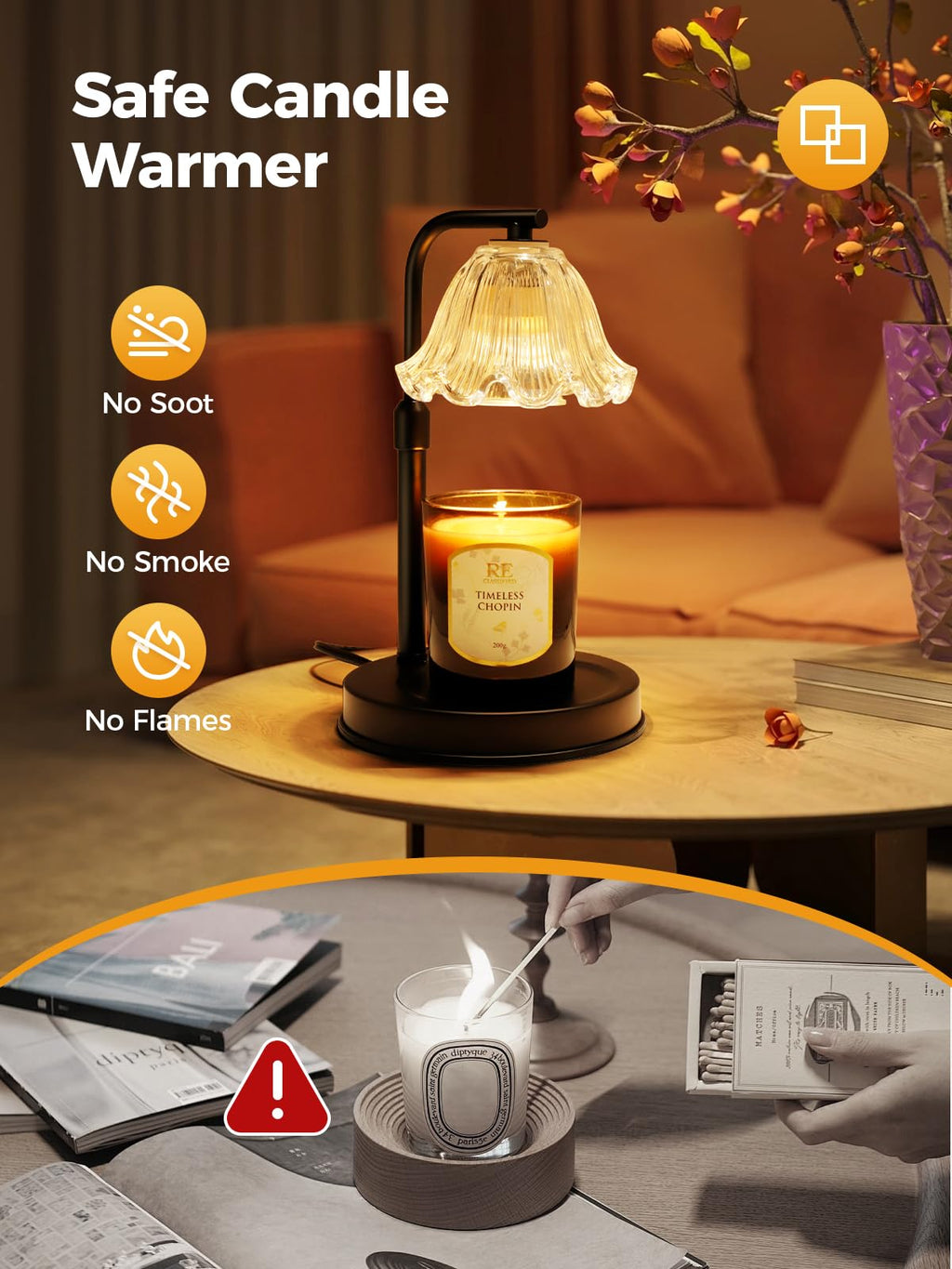 Candle Warmer Lamp with Timer Q5407