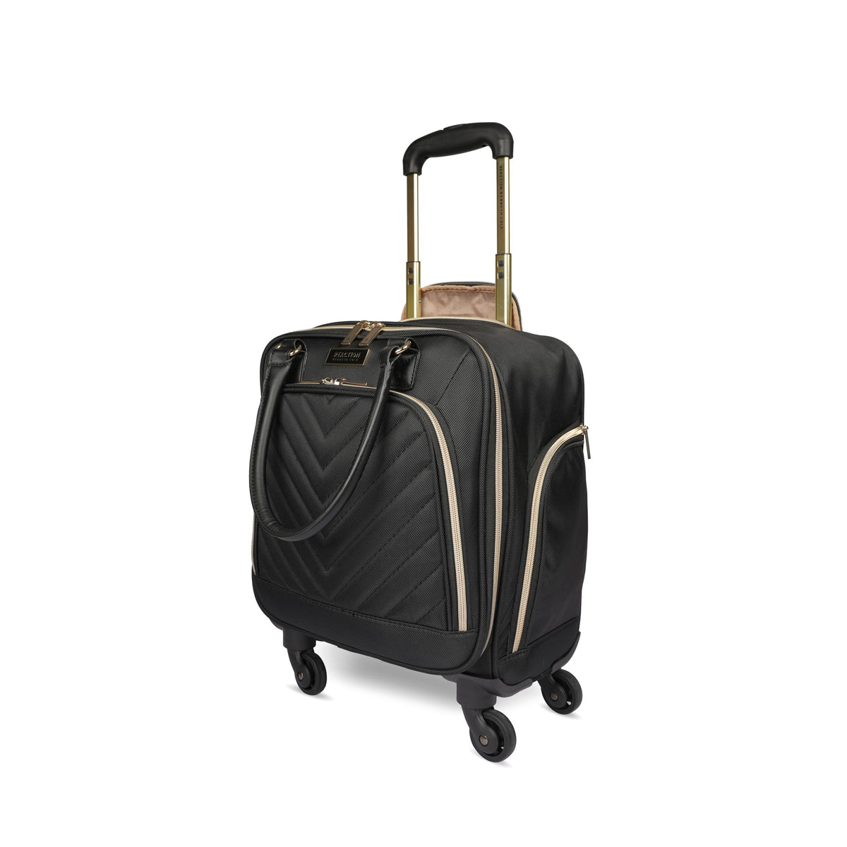 Black Quilted Underseater Luggage N1943