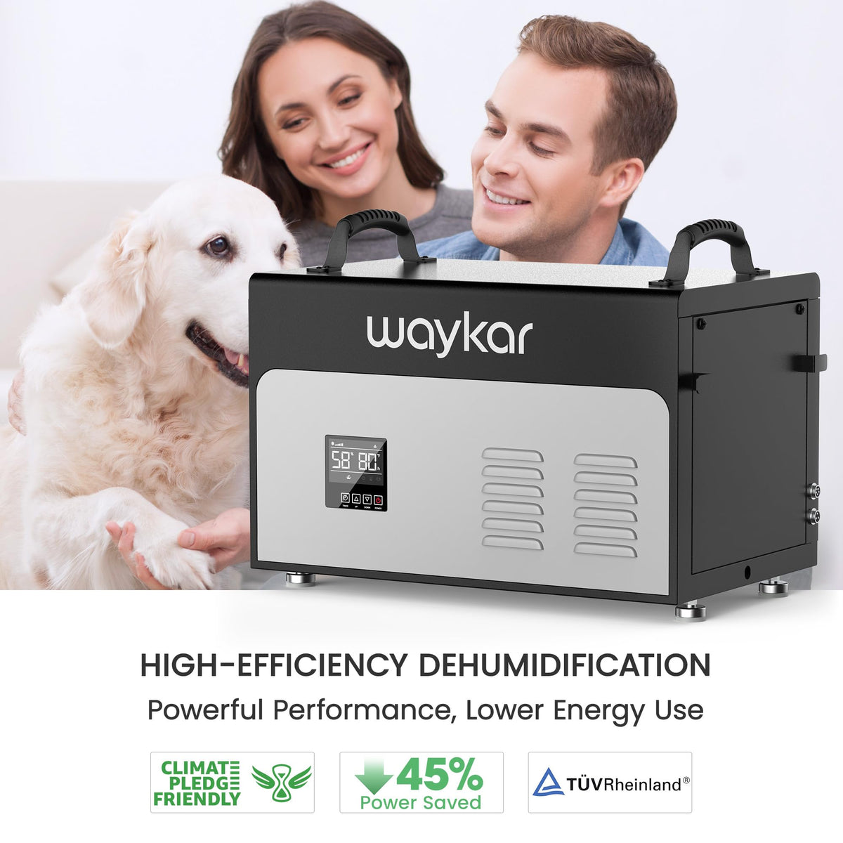 130 Pints Commercial Dehumidifier with Pump & Drain Hose V831827