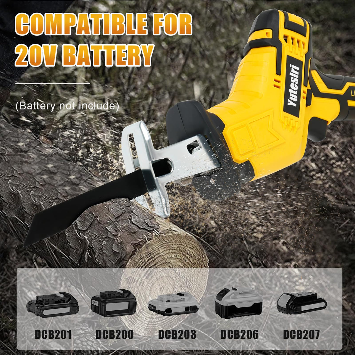 Cordless Reciprocating Saw, 0-3000SPM Variable Speed, 4 Saw Blades M748