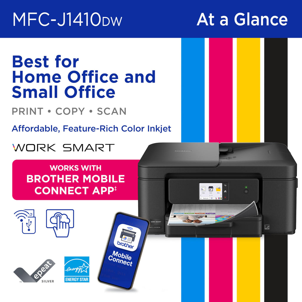 Wireless Color Inkjet All-in-One Printer with Touchscreen and Automatic Duplex Printing A658