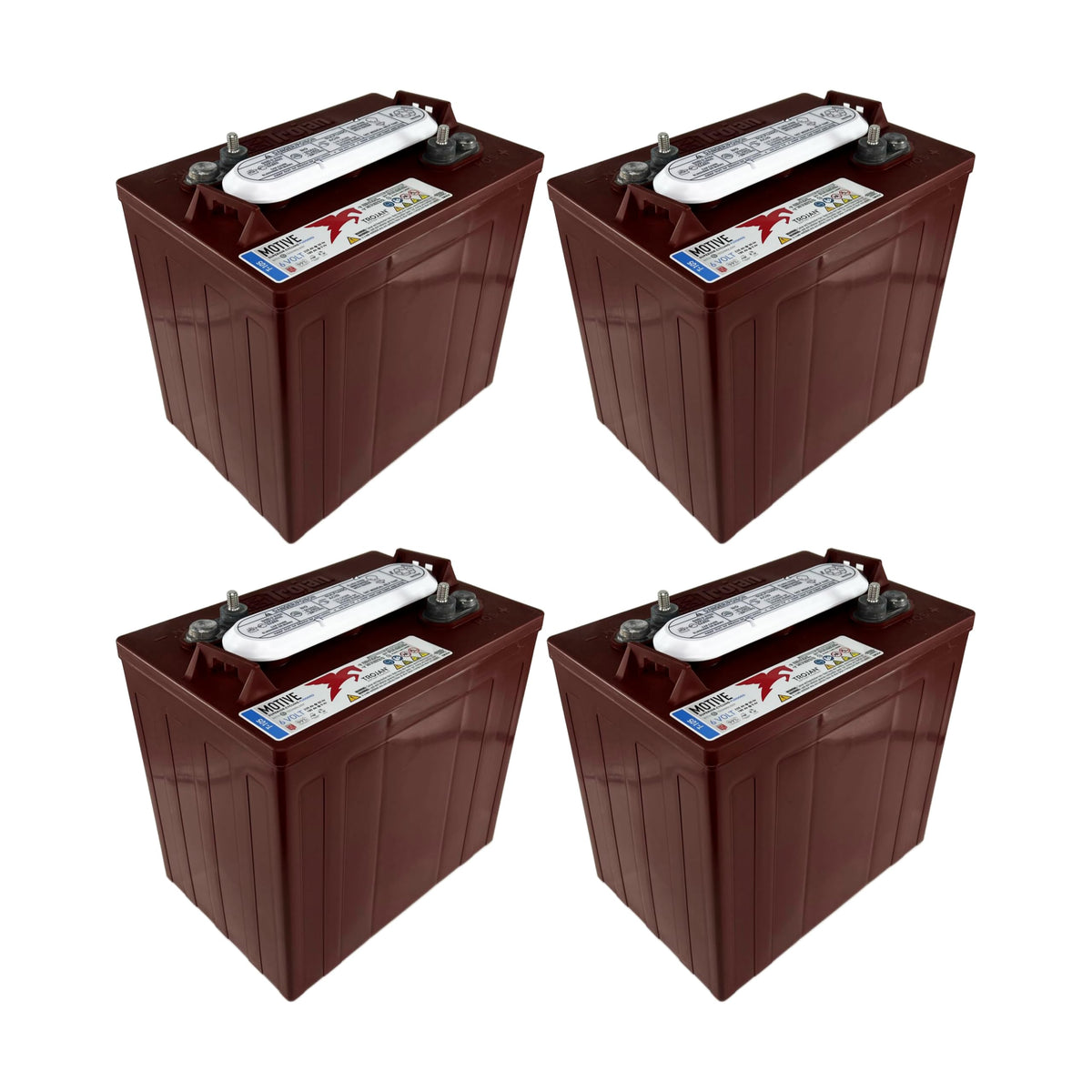 6V 225Ah Deep-Cycle Flooded Battery Pack of 4 O326260