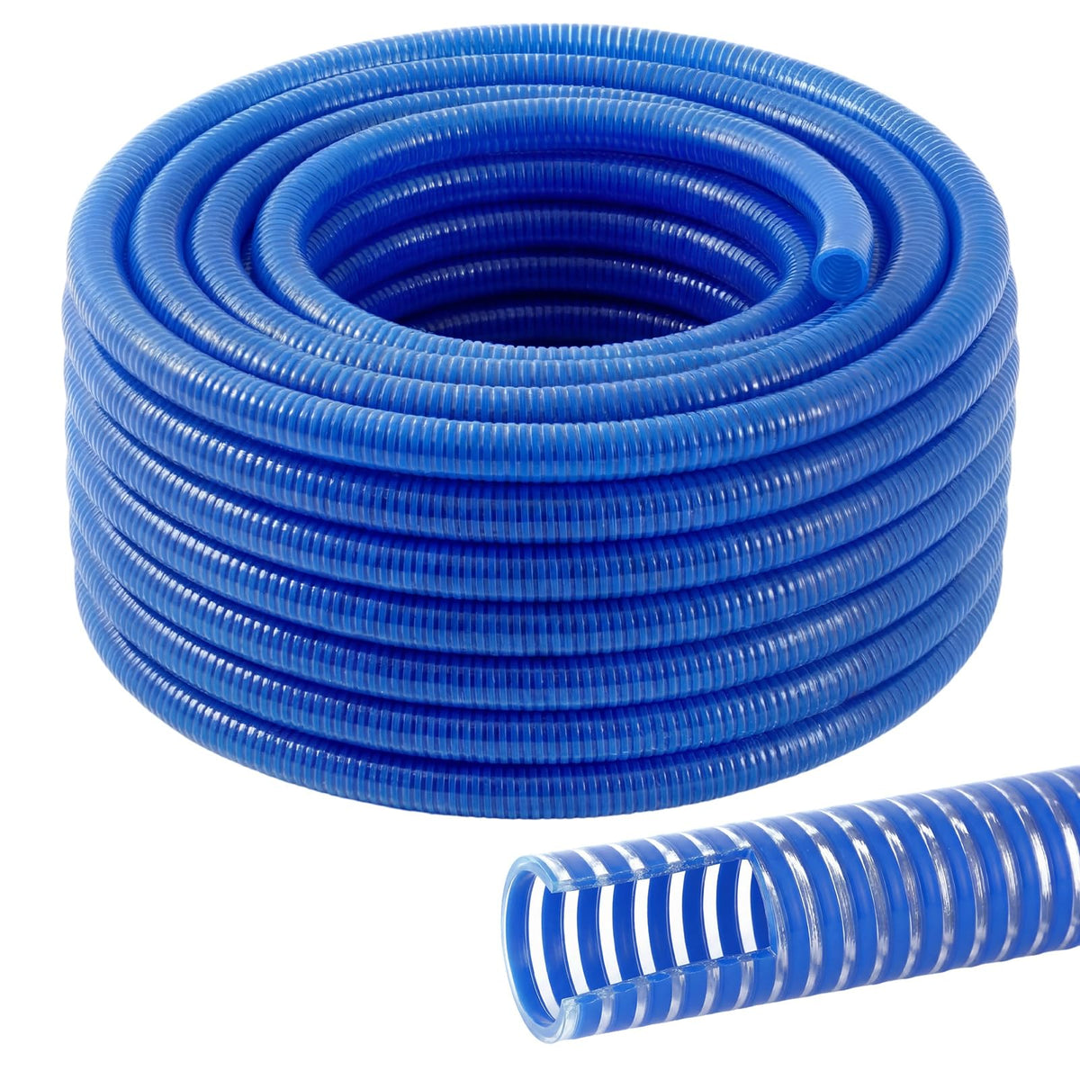 Blue Heavy Duty PVC Suction Hose A638