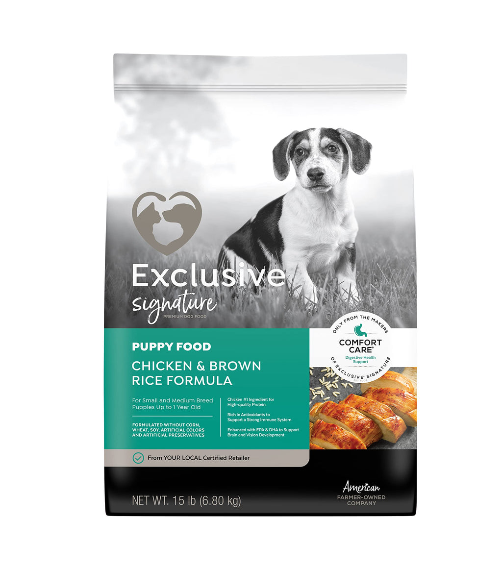 Puppy Chicken & Brown Rice Dog Food 15 lb Bag H41031