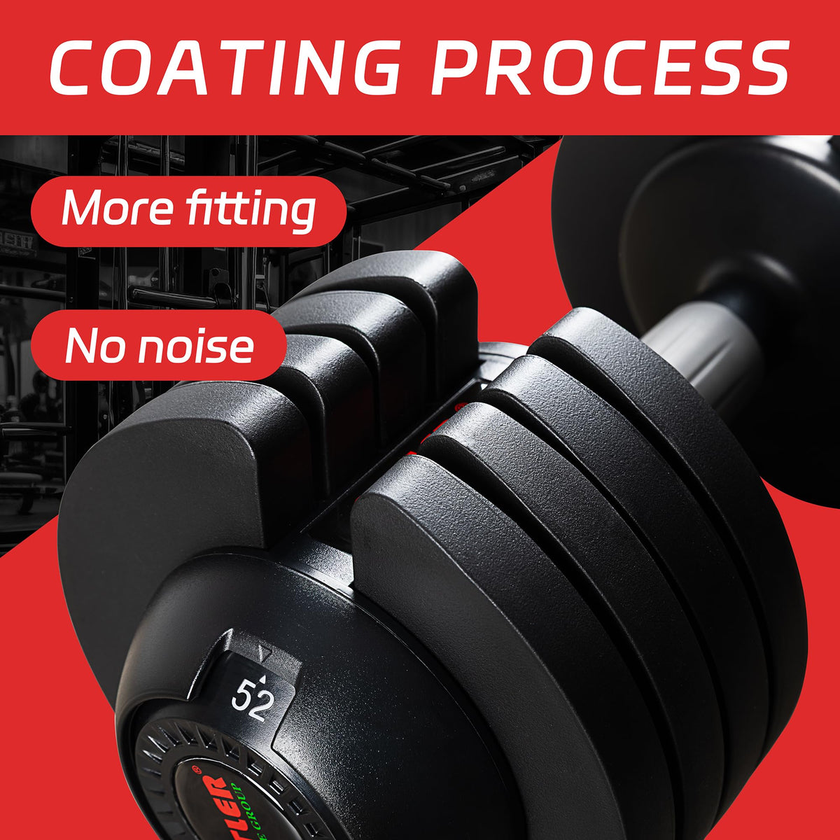 Adjustable Dumbbell Set with Tray K1043