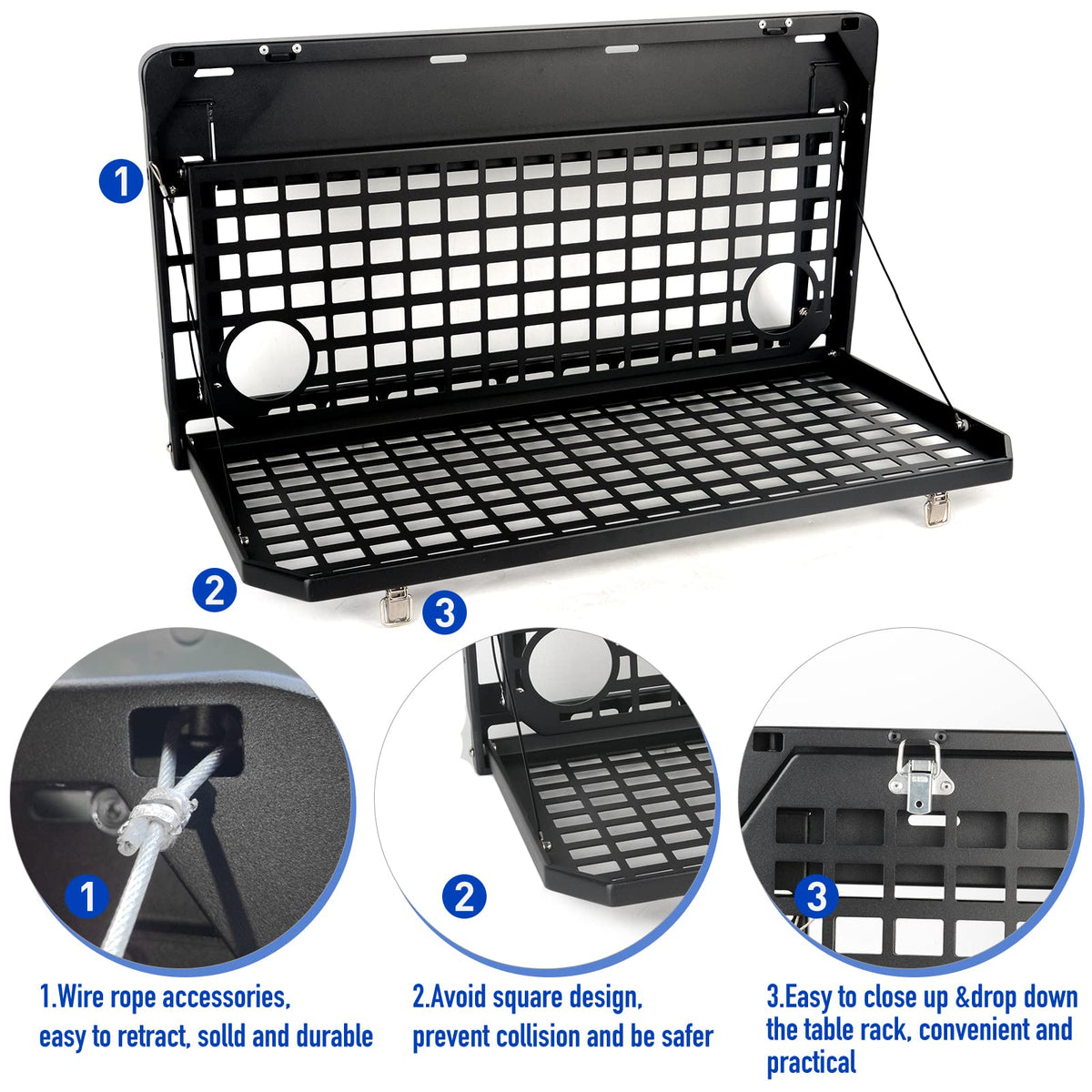 Foldable Aluminum Alloy Tailgate Table B243