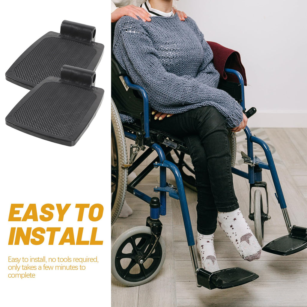 Wheelchair Footrest Pair Plastic Footplates I599793