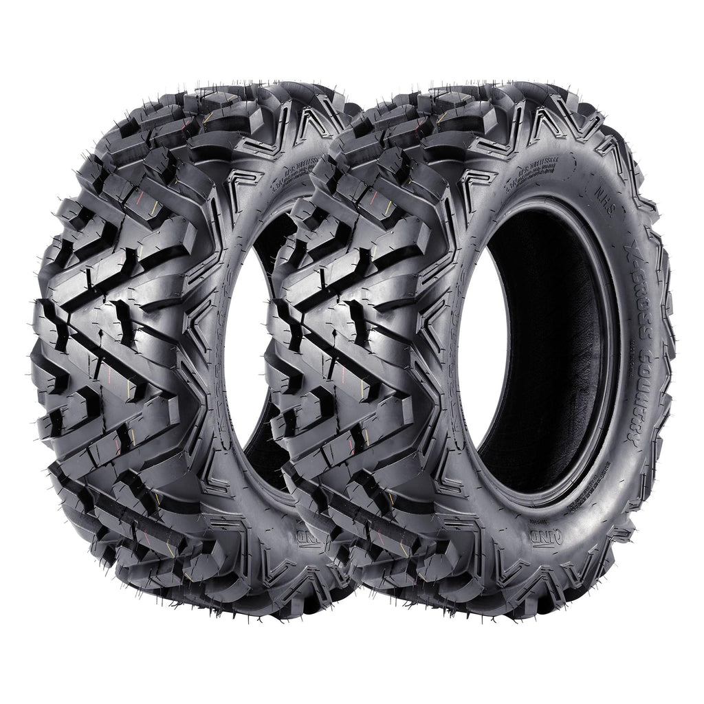 2 Pack 19x7-8 Tubeless All Terrain ATV Tires W5001