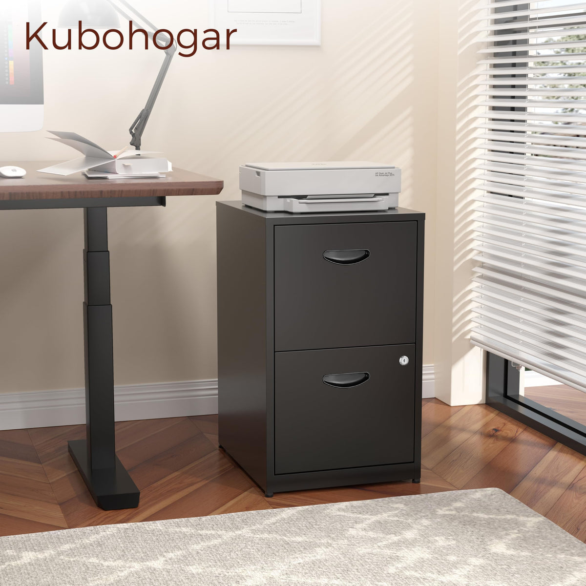 2 Drawer Metal File Cabinet with Lock V6084
