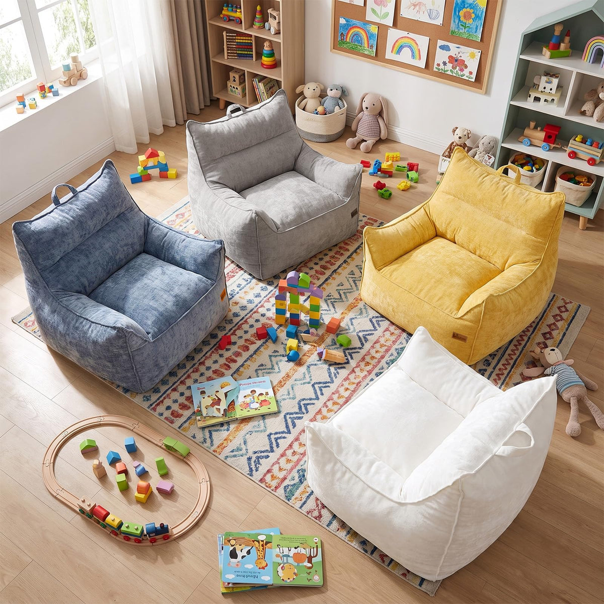 Fluffy Bean Bag Chair M2877