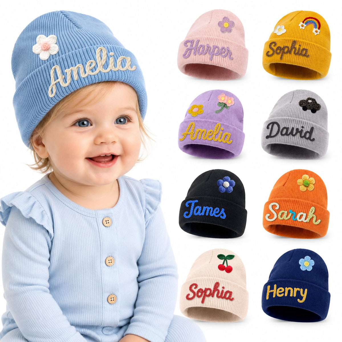Custom Baby Beanie Hat F42913