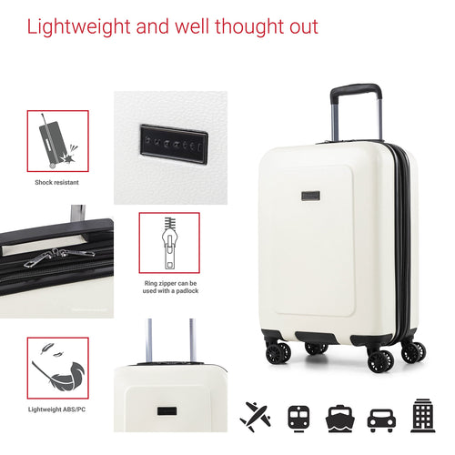 20 Inch Hard Shell Expandable Spinner Suitcase E961690