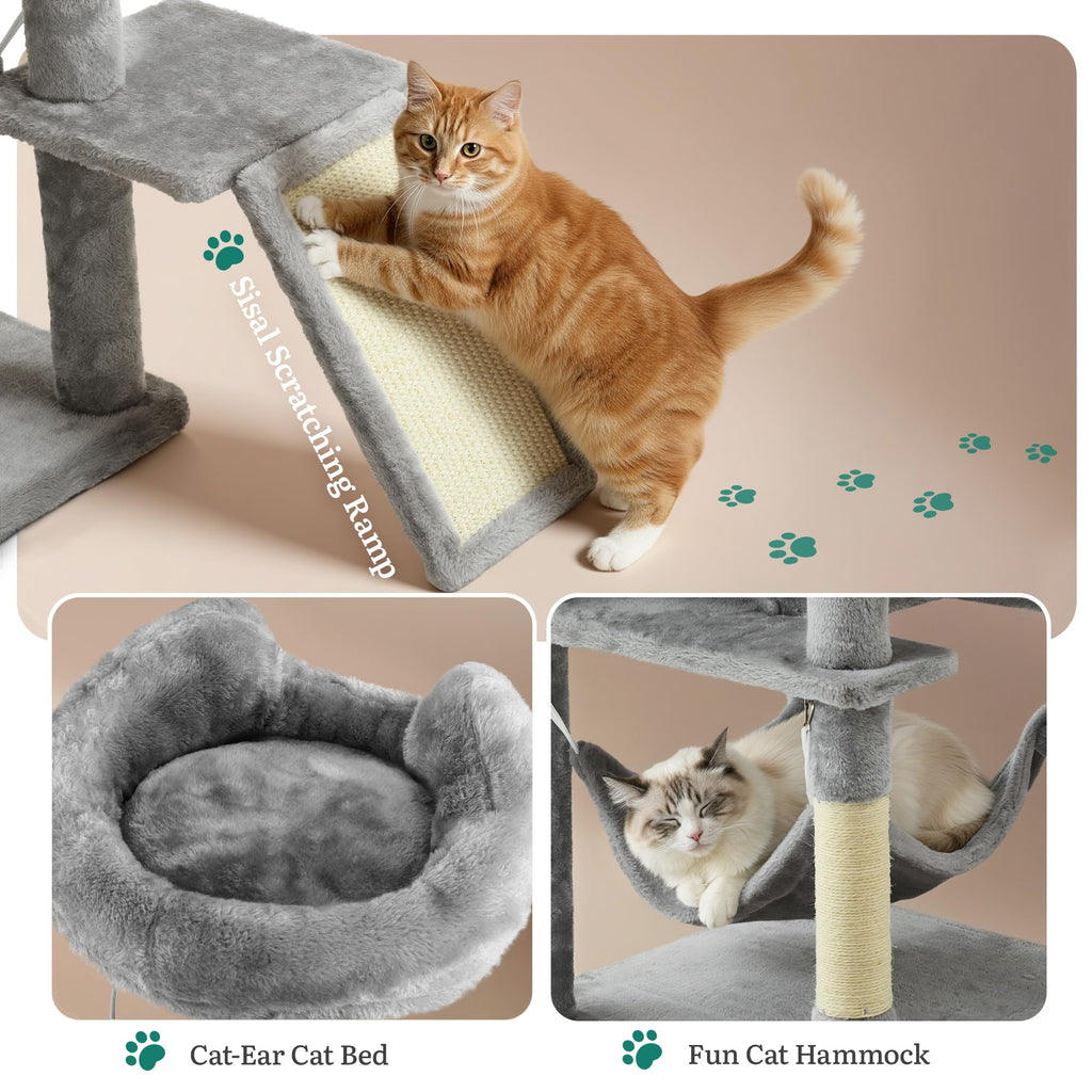 75-Inch Tall Multi-Level Cat Tree R89015