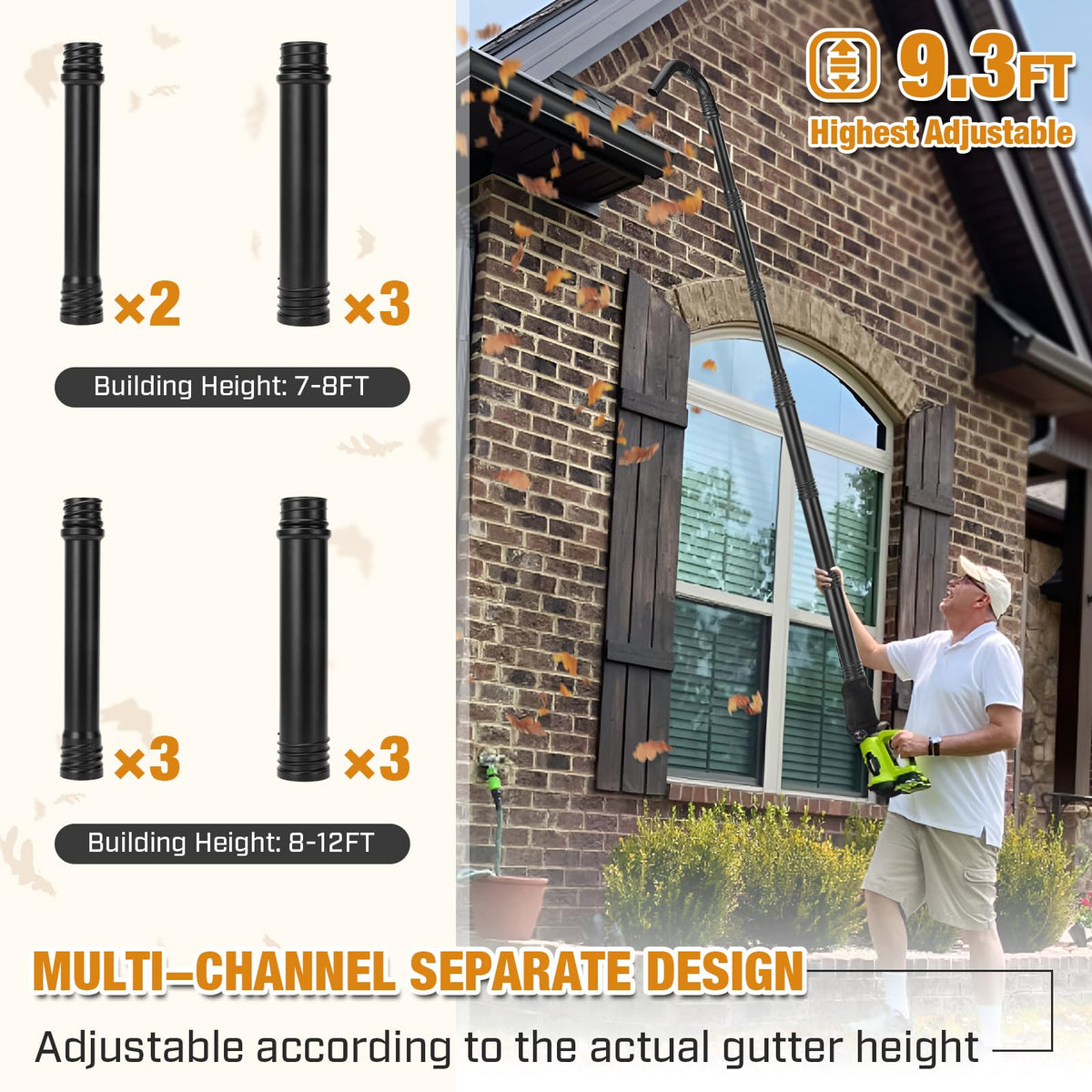 Leaf Blower Attachment with Reflector H676