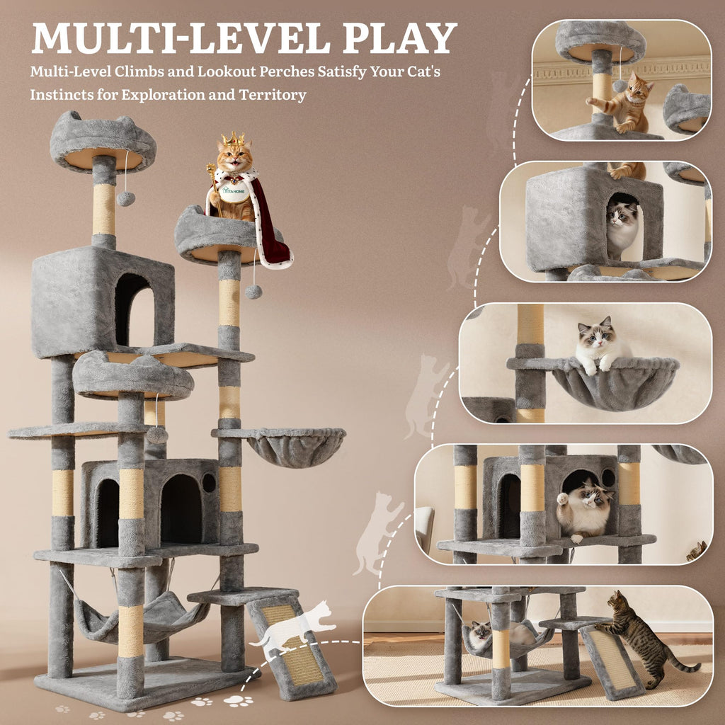 75-Inch Tall Multi-Level Cat Tree R89015