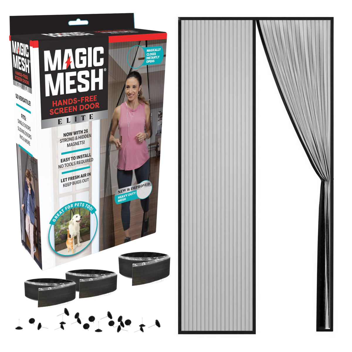 Magnetic Screen Door up to 39 x 83 Inches U60840