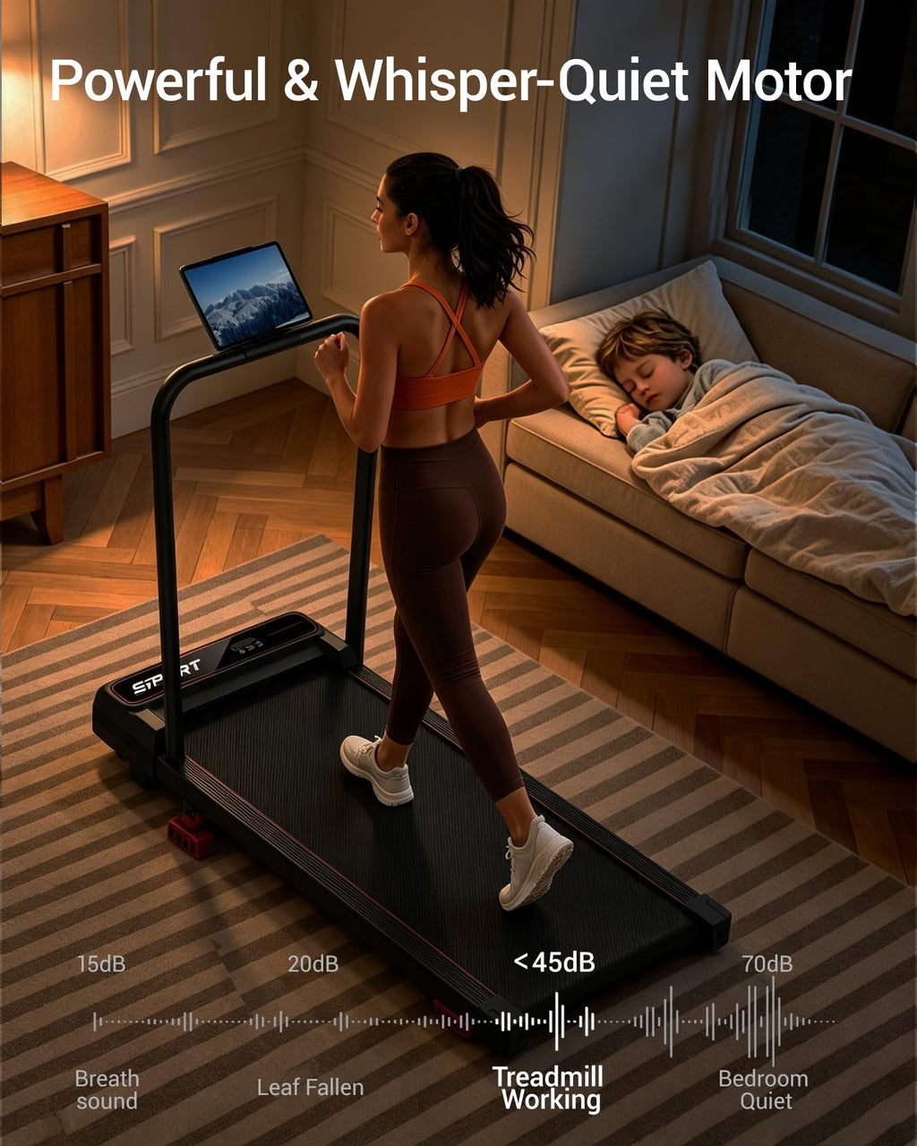 Walking Pad with Vibration Plate Q362