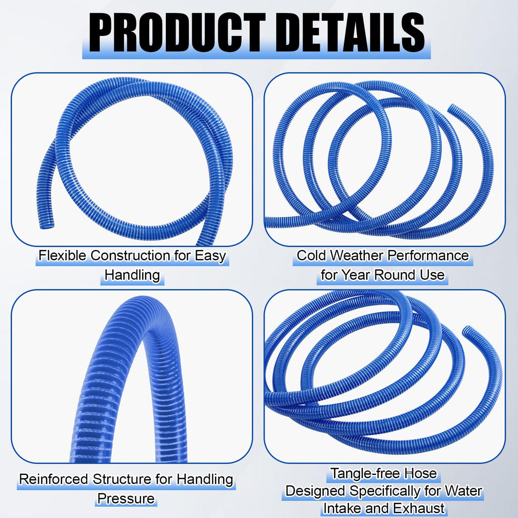 Blue Heavy Duty PVC Suction Hose A638
