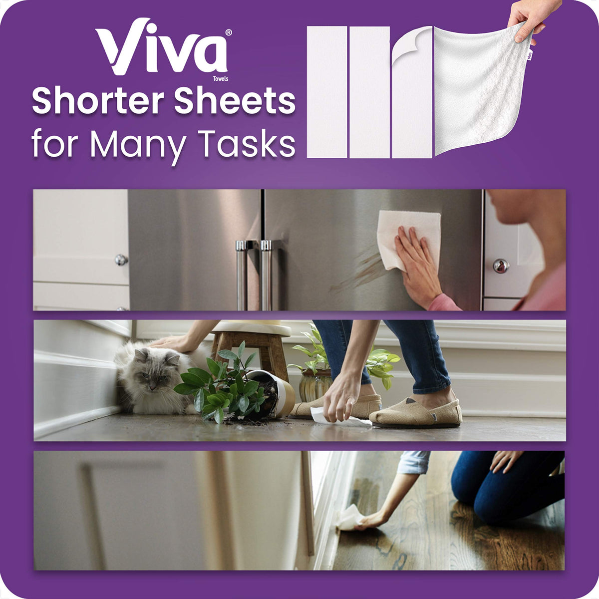 White Paper Towels, 6 Big Rolls X17589