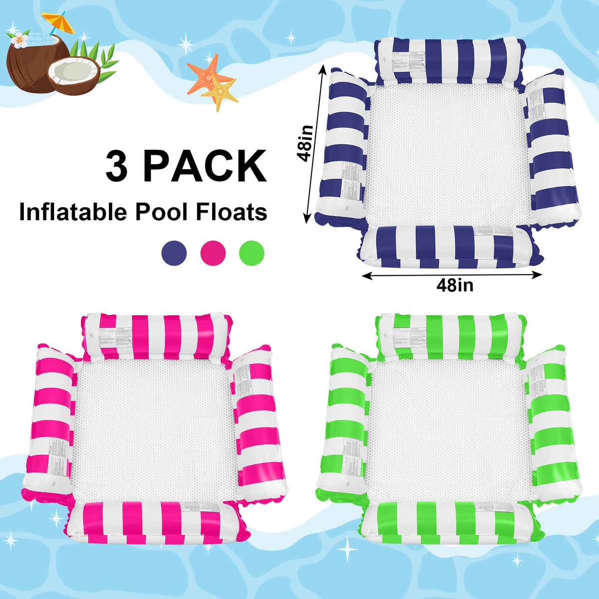 Inflatable Pool Floats Adult G802032