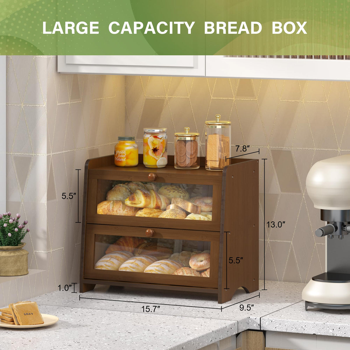 Double Layer Bread Box S7160